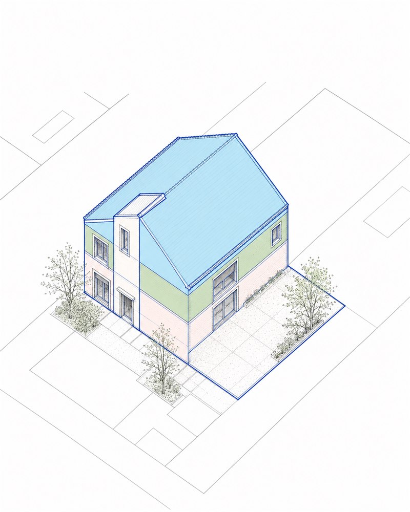Maison tri-partite : maison principale + RDJ F2 + studio dépendance déjà aménagés