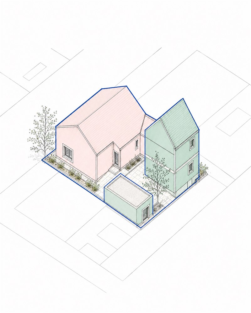 Pavillon avec surélévation R+1