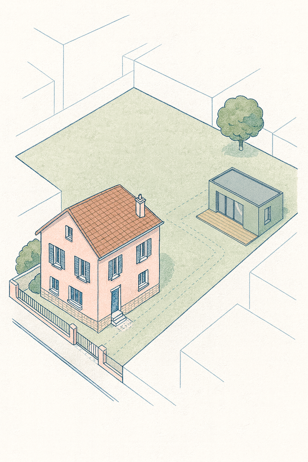 Maison Châtillon après régularisation du studio indépendant
