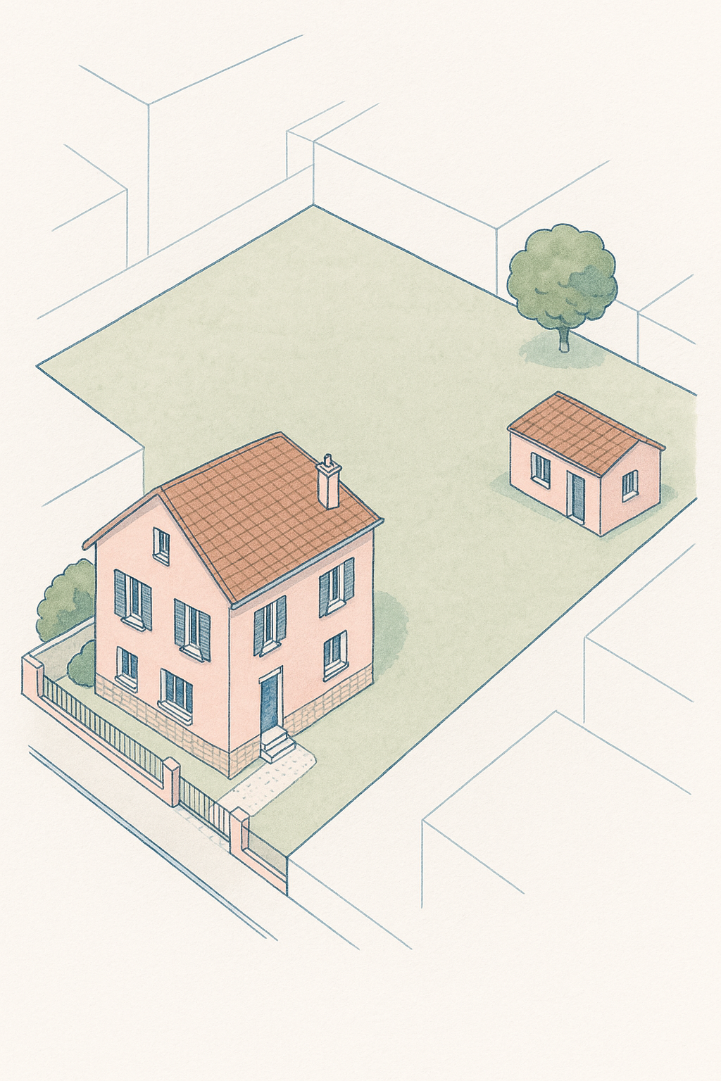 Maison Châtillon Sablons vue actuelle — T6 127 m² avec studio indépendant existant
